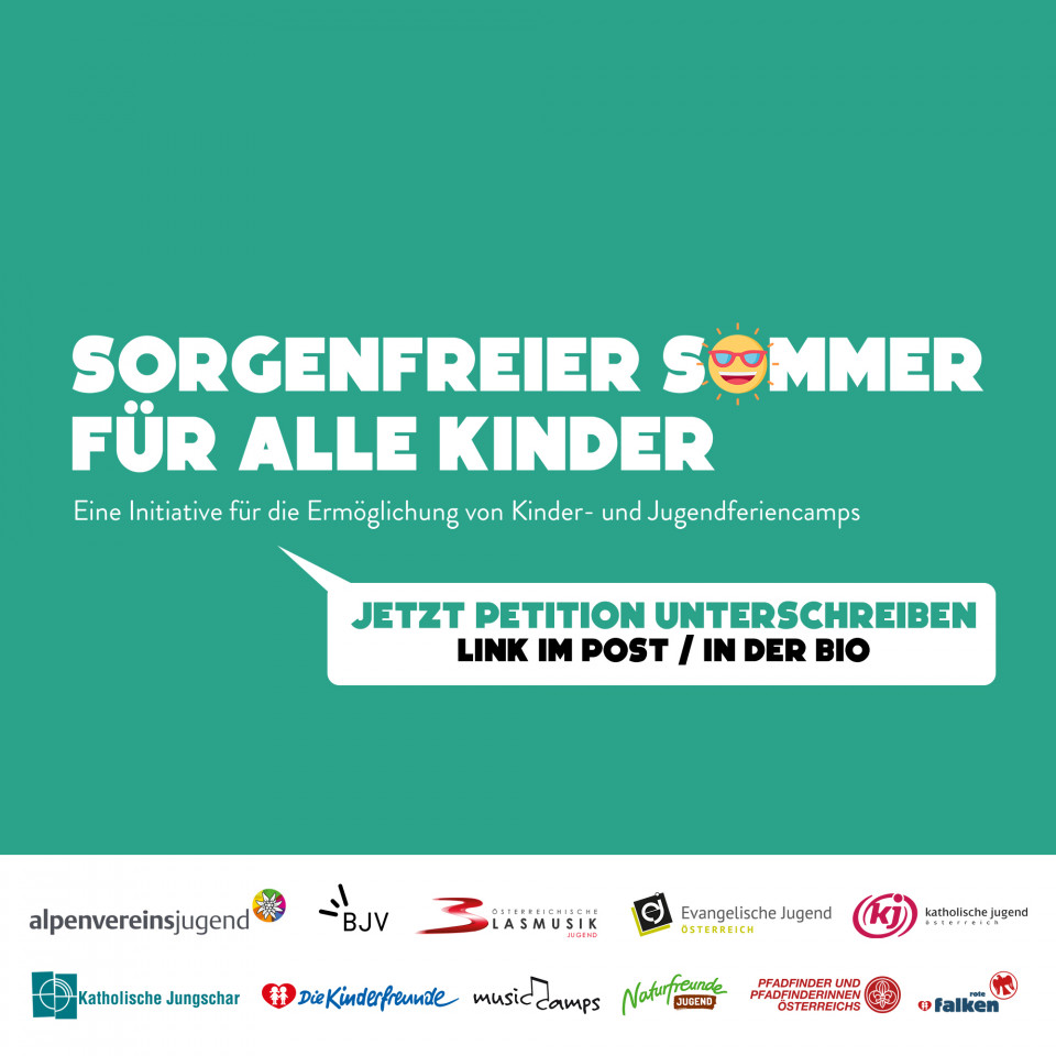 Kampagnen-Sujet "Sorgenfreier Sommer für alle Kinder"