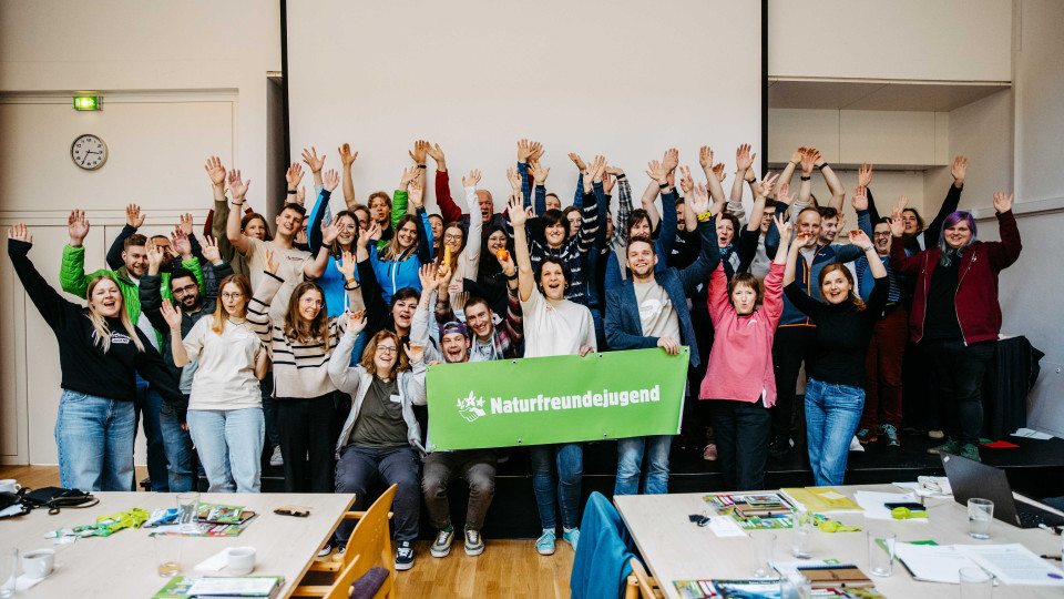 motivierte Teilnehmer*innen der Naturfreundejugend Bundeskonferenz 2026